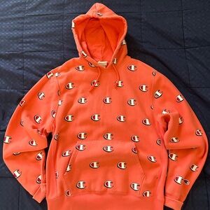Champion Men's Orange Salmon Hoodie